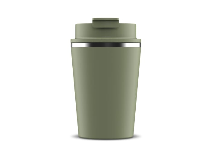 Tasse 280ml à personnaliser en matériaux recyclés T-cup Vert olive
